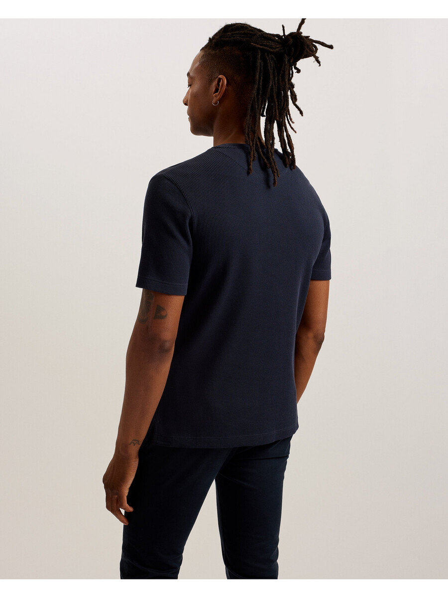 frute - t-shirt met korte mouwen en normale pasvorm met textuur