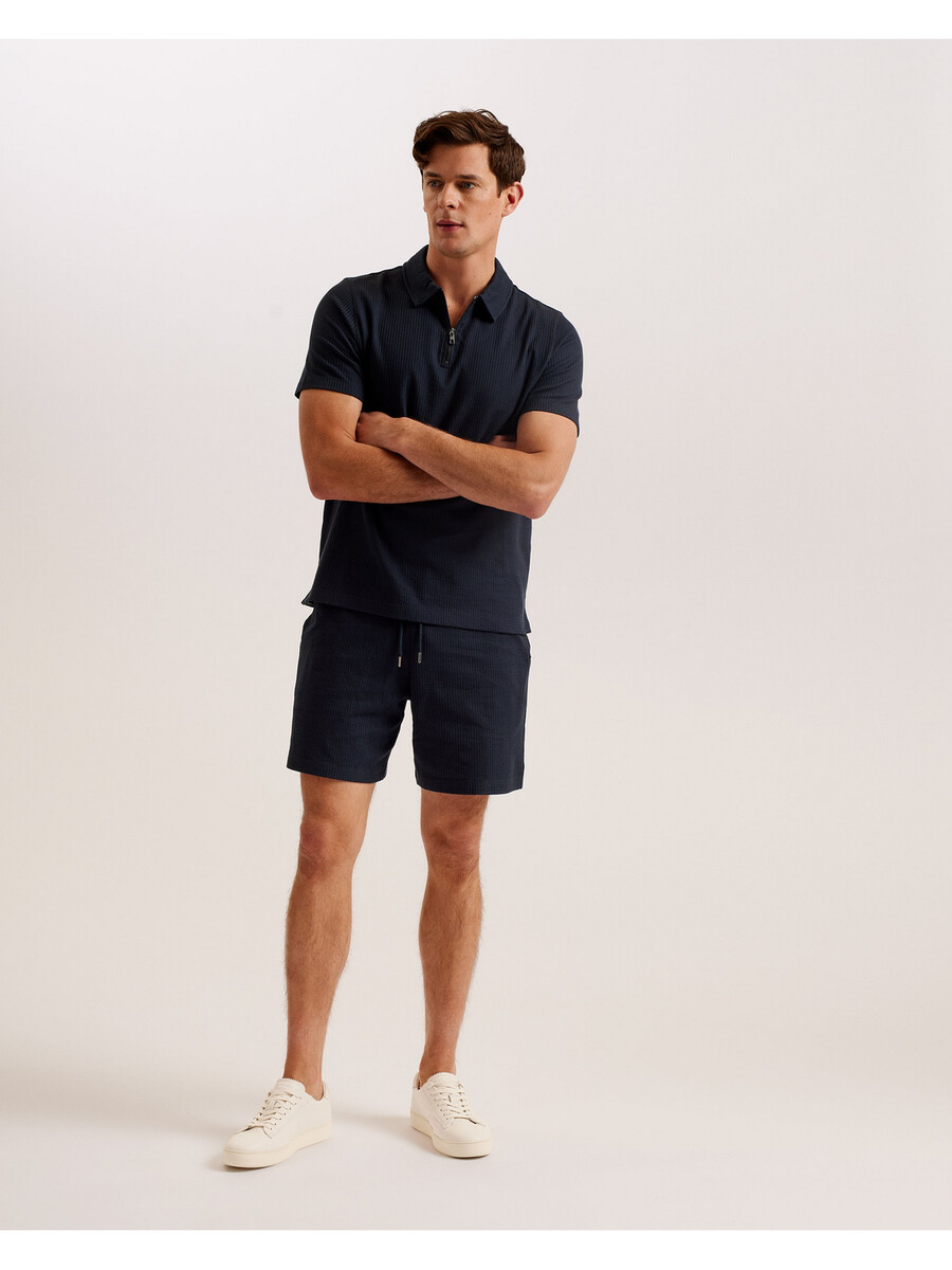 zarkes - ss regular zip polo