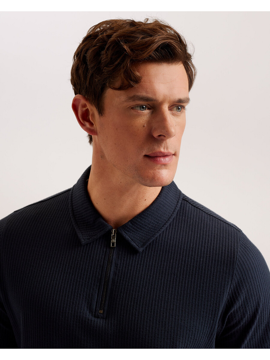 zarkes - ss regular zip polo