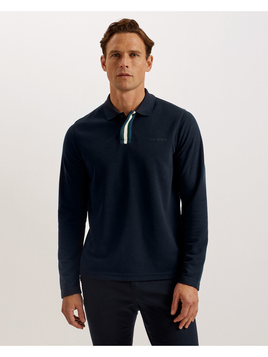 pacto - polo shirt met lange mouwen van een bekend merk