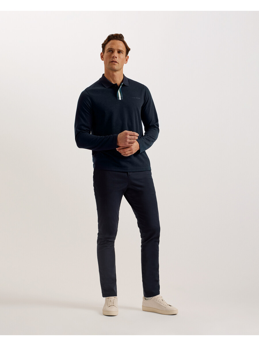 pacto - polo shirt met lange mouwen van een bekend merk