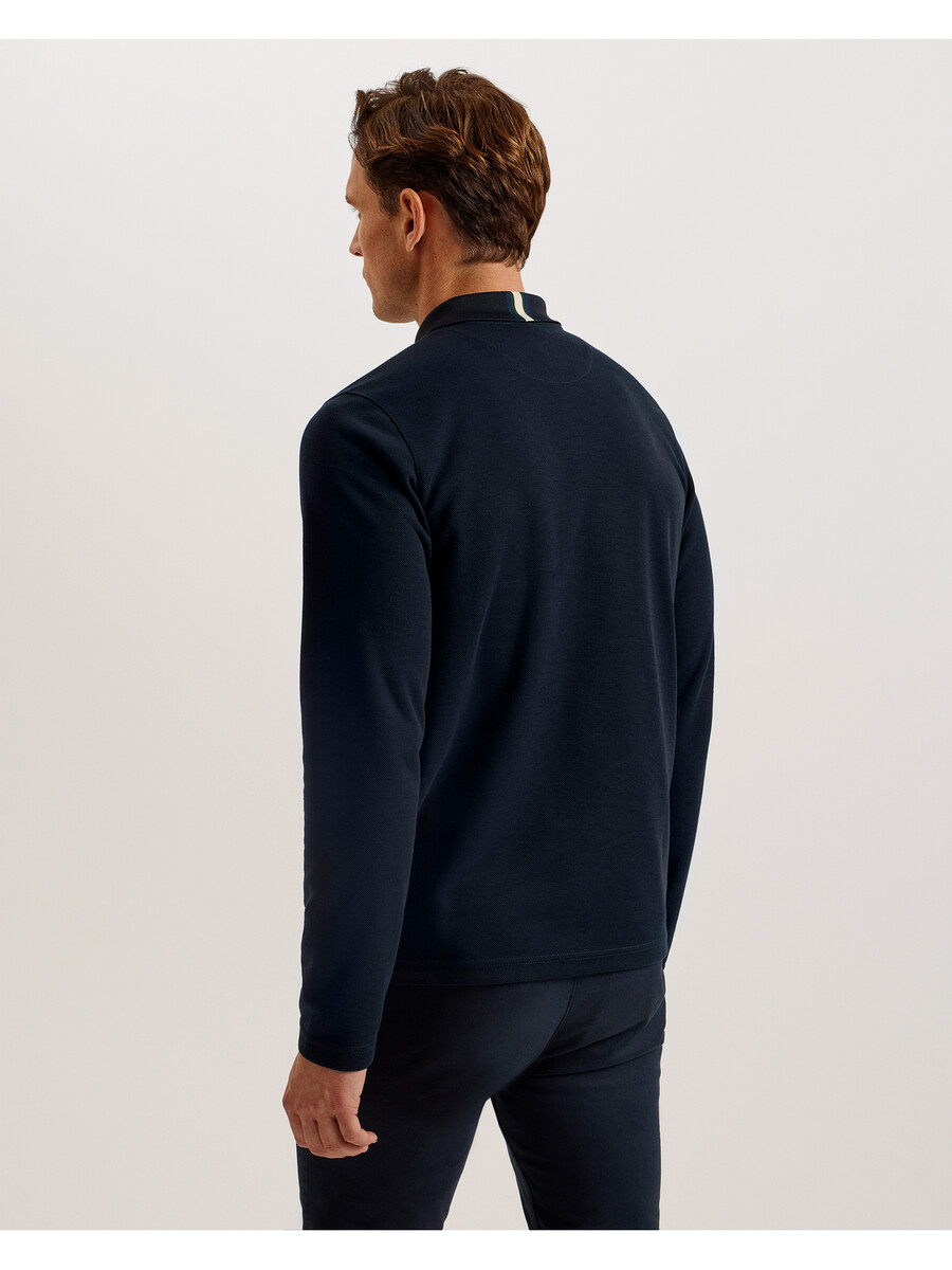 pacto - polo shirt met lange mouwen van een bekend merk