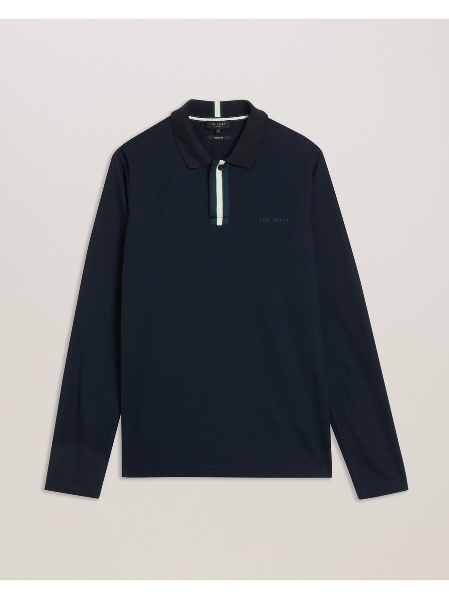 pacto - polo shirt met lange mouwen van een bekend merk