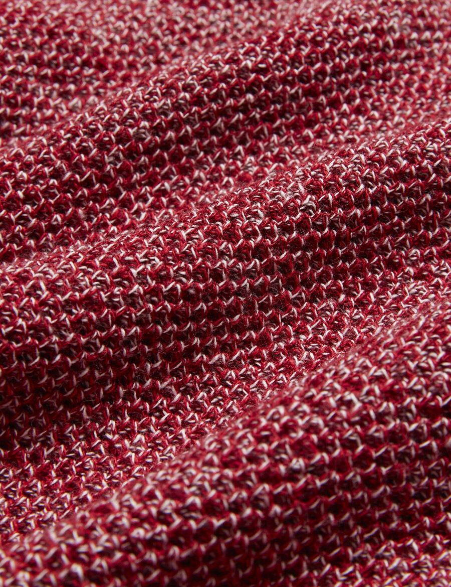 blossam - space dye polo met ritssluiting