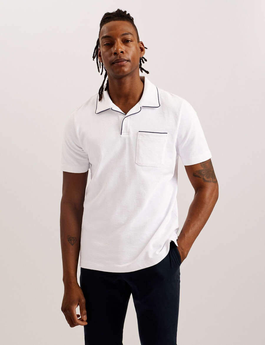 paisel - ss regular open collar polo