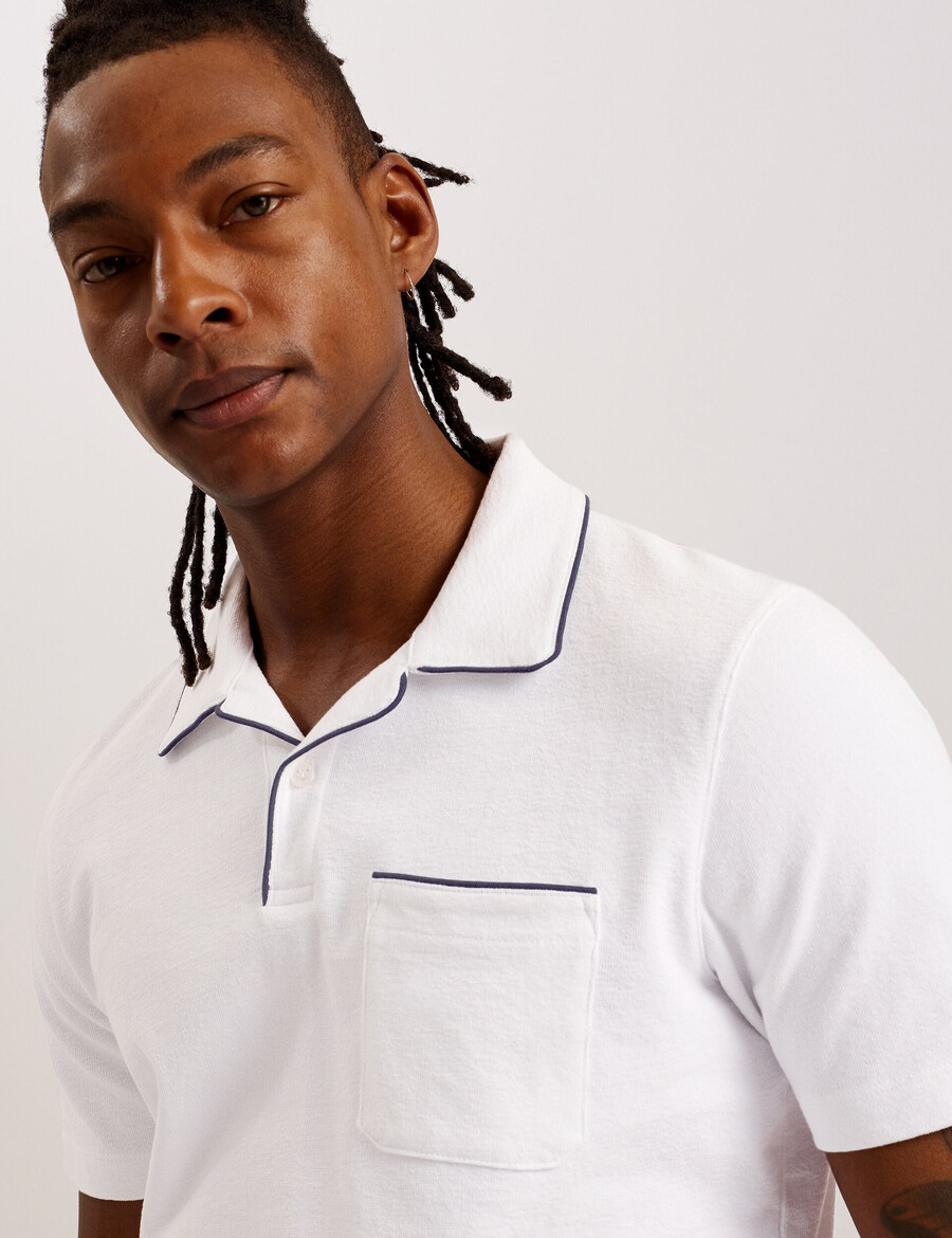 paisel - ss regular open collar polo