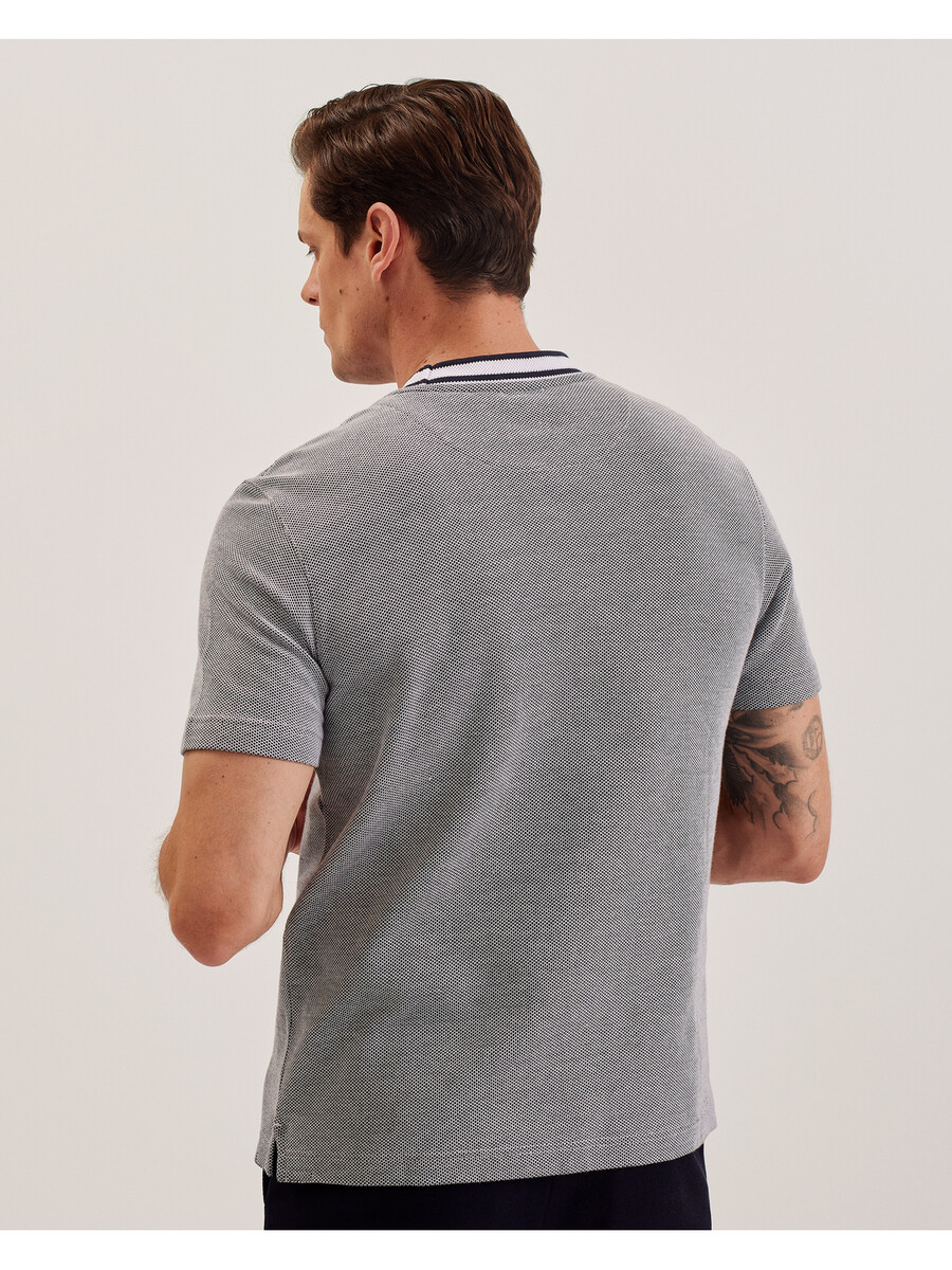 arlon - katoenen t-shirt met streepmotief en textuur