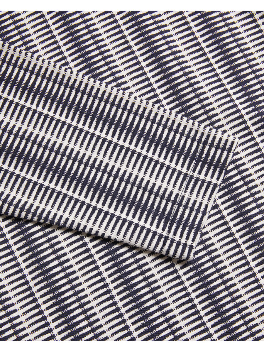 capuzzo - poloshirt met lange mouwen en geostreepte rits