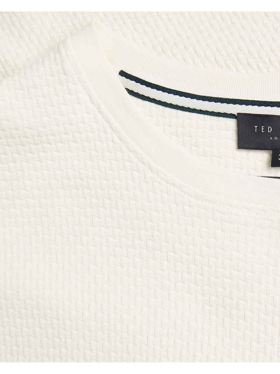 curlys - ss reg t-shirt met textuur