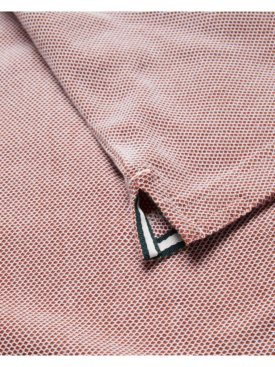 arlon - katoenen t-shirt met streepmotief en textuur