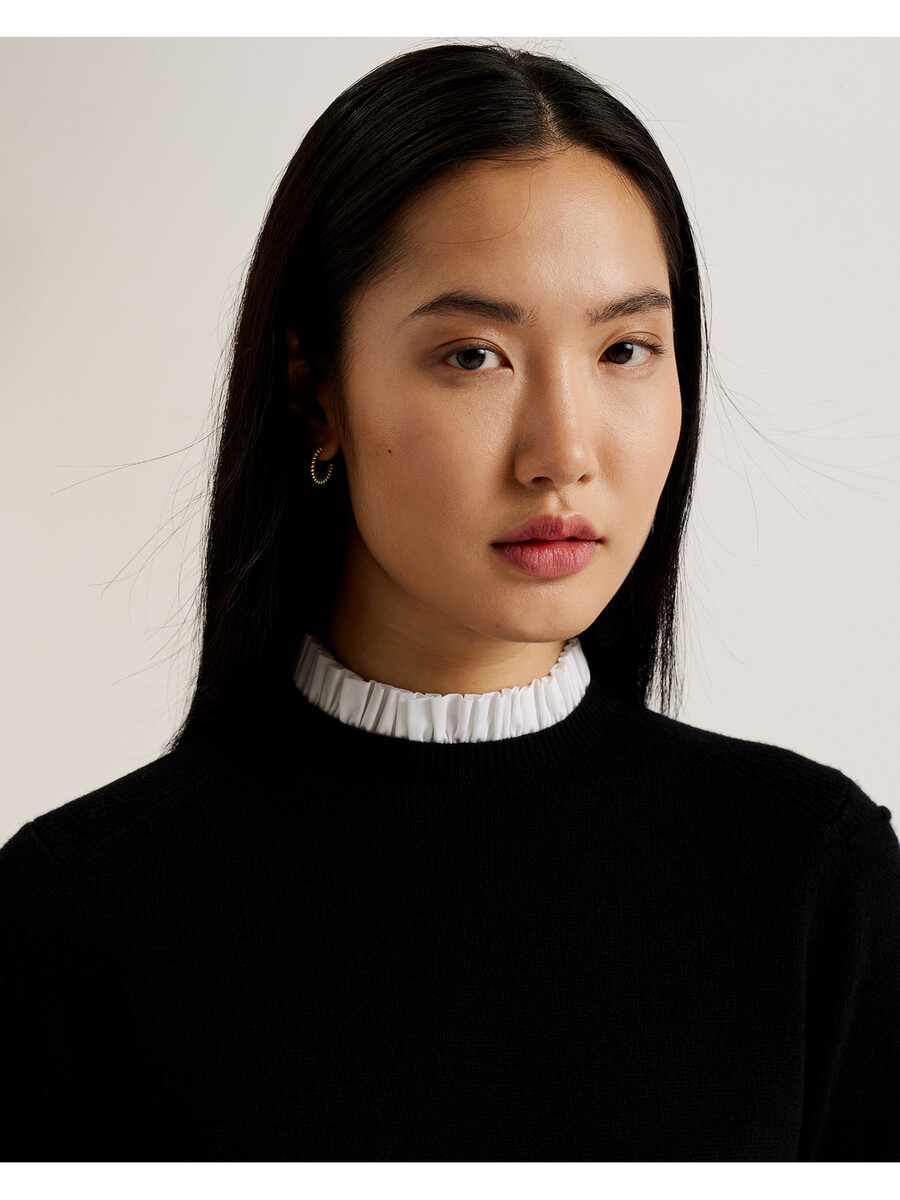 lissiah - trui met bobbeldetails aan de zoom