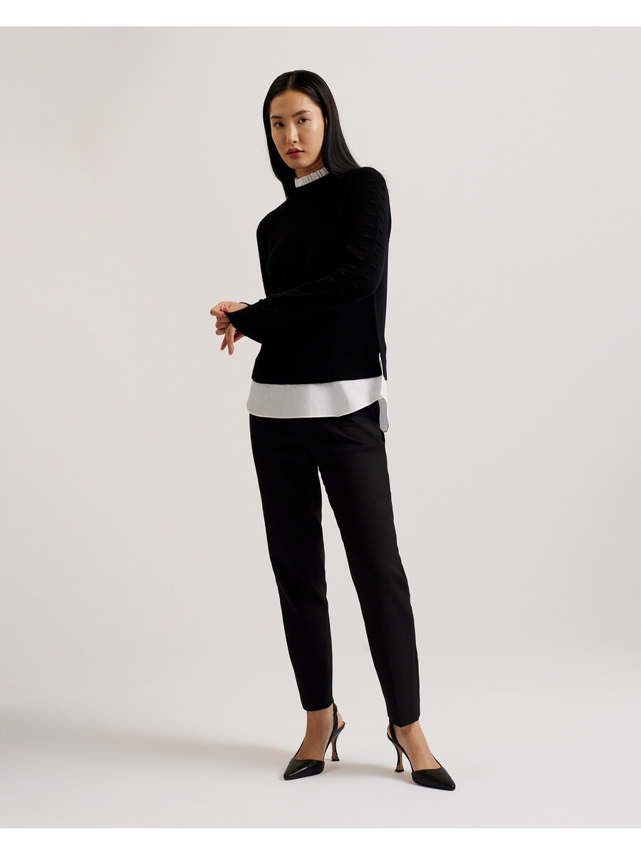 lissiah - trui met bobbeldetails aan de zoom