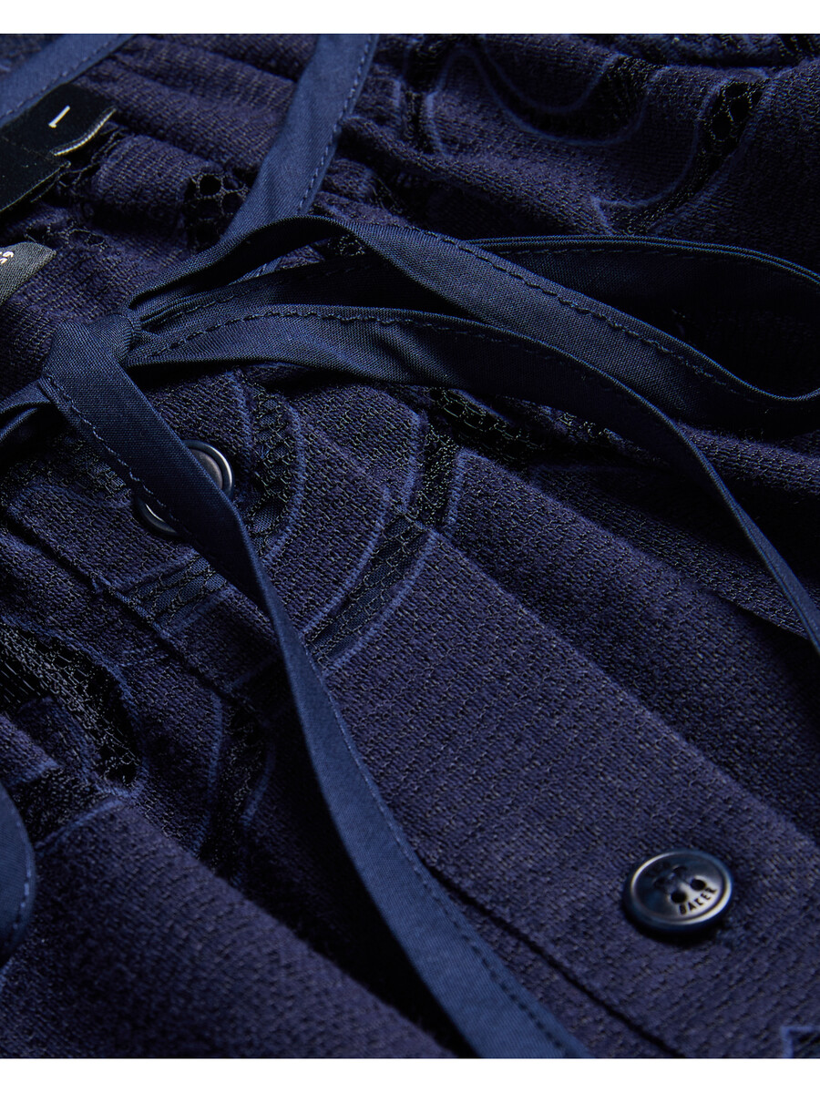 bacina - blouse met 34 ballonmouwen van kant