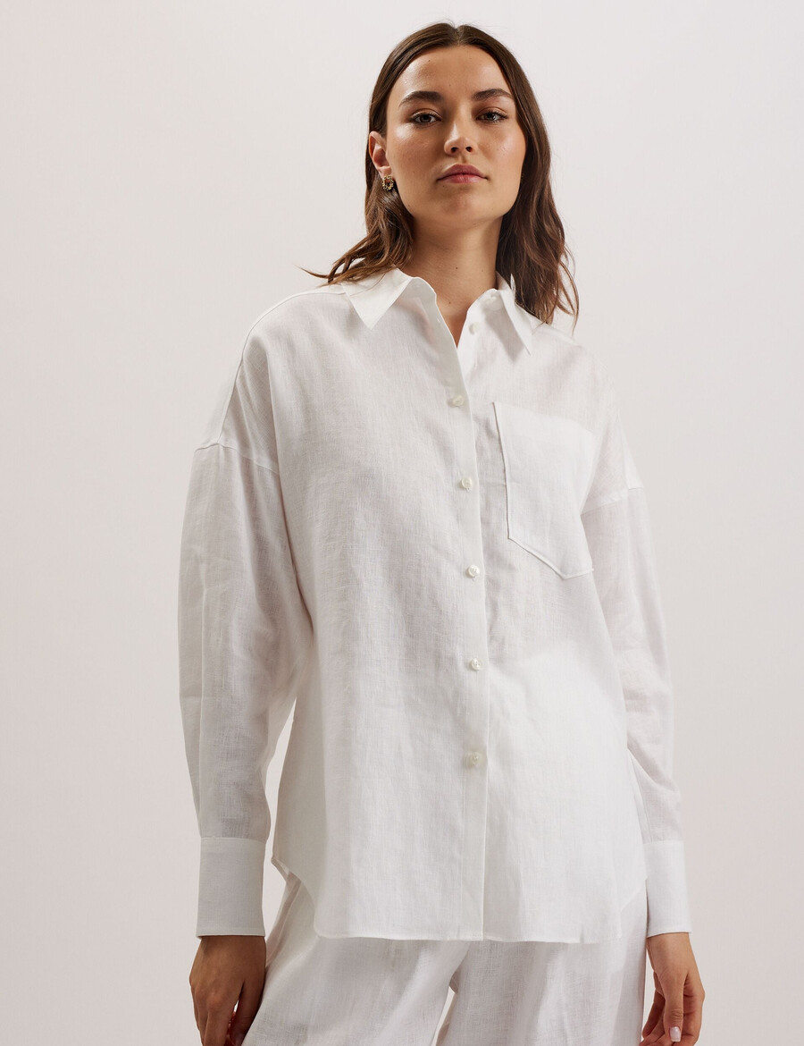 toloca - oversized linnen overhemd