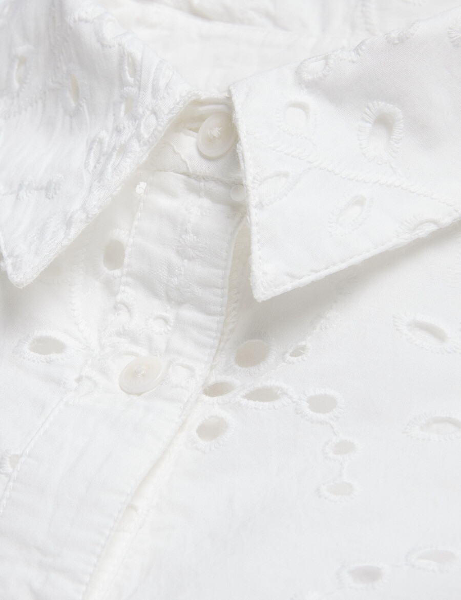 kilkis - geborduurd cropped shirt