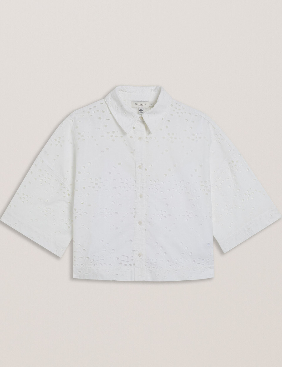kilkis - geborduurd cropped shirt