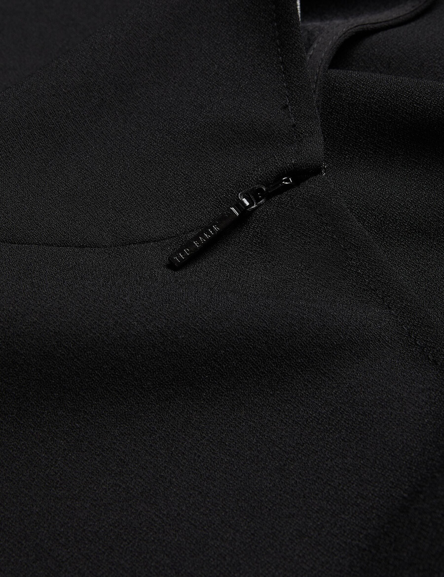 cherika - vleermuismouwblouse met korte mouwen van geweven materiaal