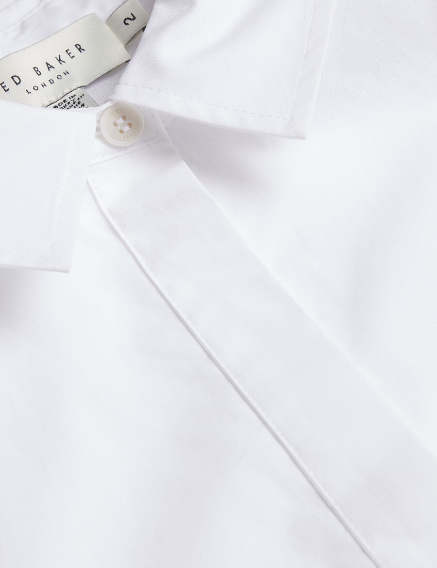 lechosa - blouse met lange mouwen en borststuk doorschijnend.