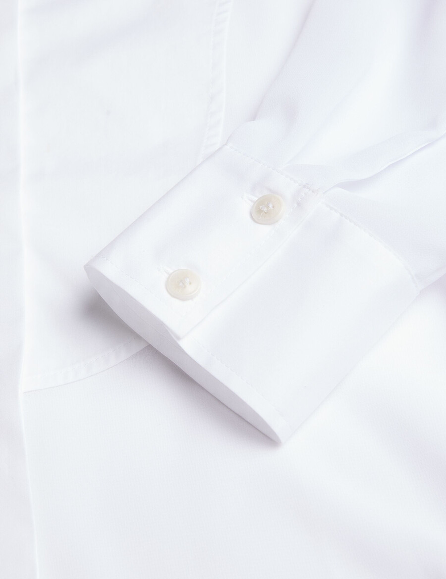 lechosa - blouse met lange mouwen en borststuk doorschijnend.